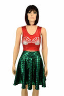 Red Seashell Crop Top - 5