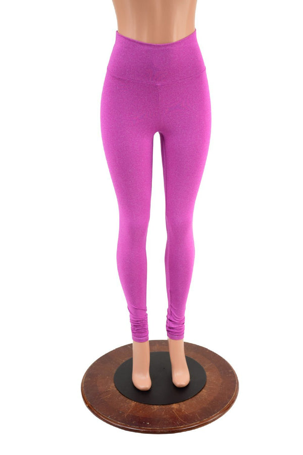 Orchid Heathered High Waist Leggings READY to SHIP - 4