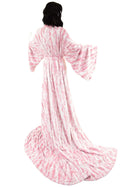 Reversible Minky Faux Fur Puddle Train Robe with Belt - 7