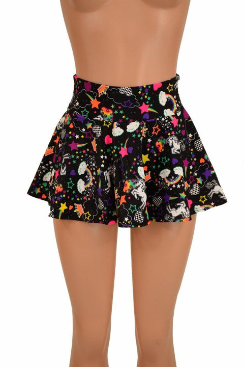 Unicorns and Rainbows Mini Rave Skirt - Coquetry Clothing