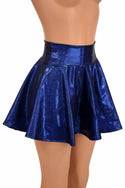 Blue Sparkly Jewel Mini Rave Skirt - 2