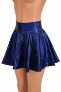 Blue Sparkly Jewel Mini Rave Skirt - 5