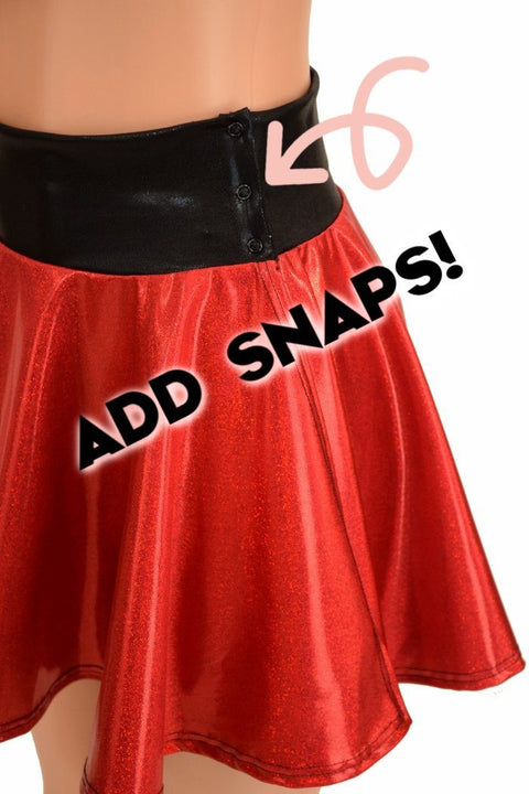 Add Snaps to Circle Cut Skirt - Coquetry Clothing