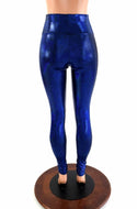 Blue Sparkly Jewel High Waist Leggings - 3