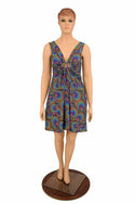 Radioactive A-line Drawstring Keyhole Dress - 6