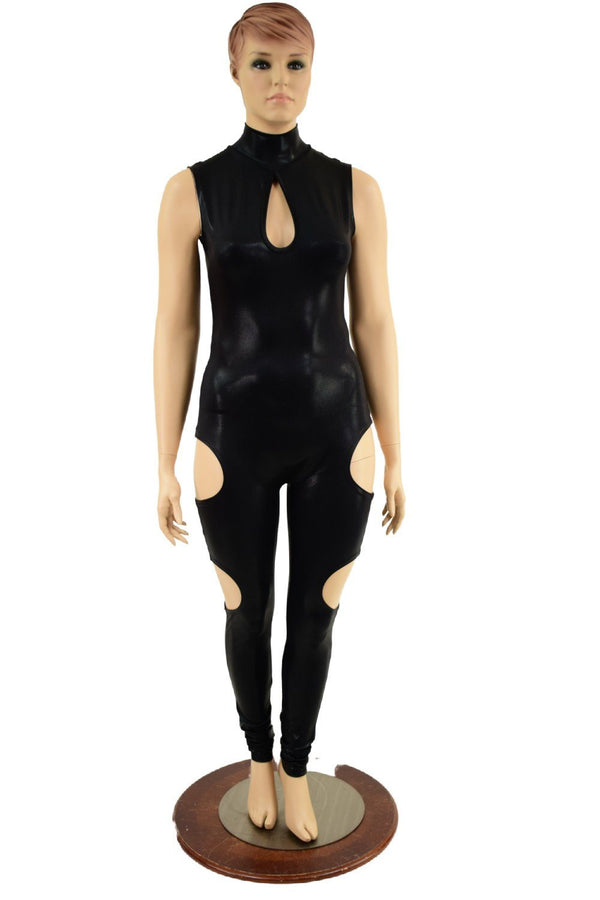 Cutout Catsuit in Black Mystique - 6