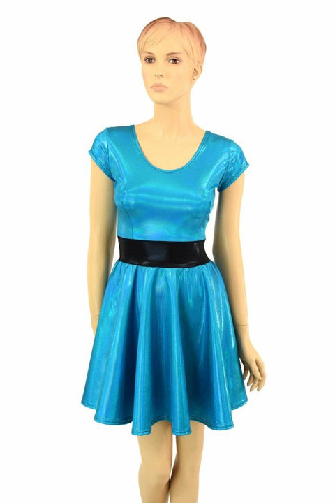 Peacock "Bubbles" Skater Dress - Coquetry Clothing