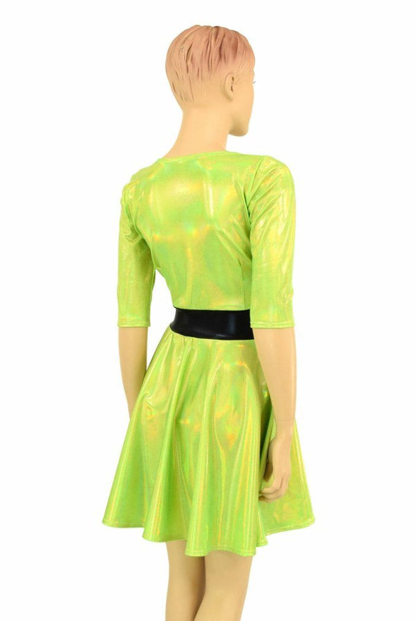 Lime "Buttercup" Skater Dress - 3