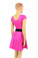Pink Sparkly "Blossom" Skater Dress - 3