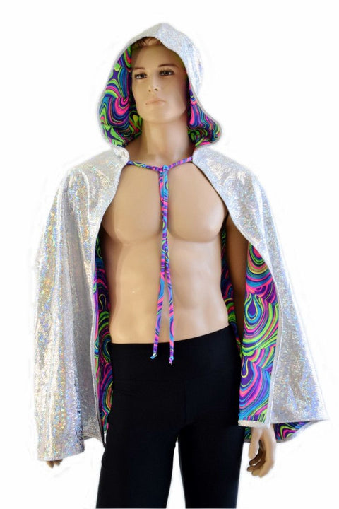 35" Reversible Hooded Cape - Coquetry Clothing