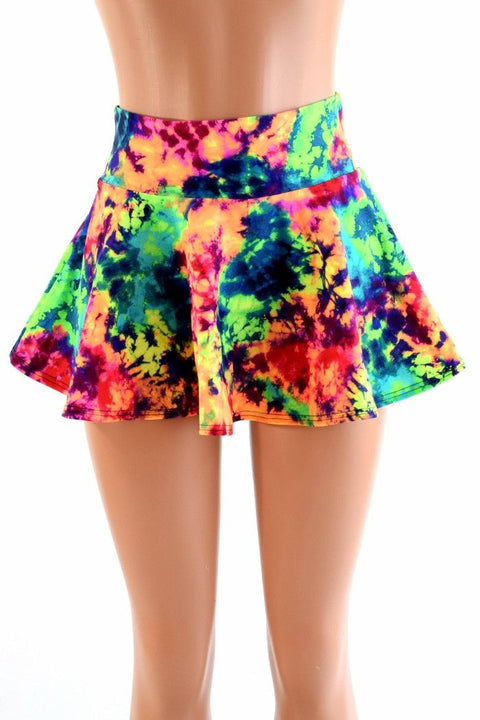 Acid Splash Mini Rave Skirt - Coquetry Clothing