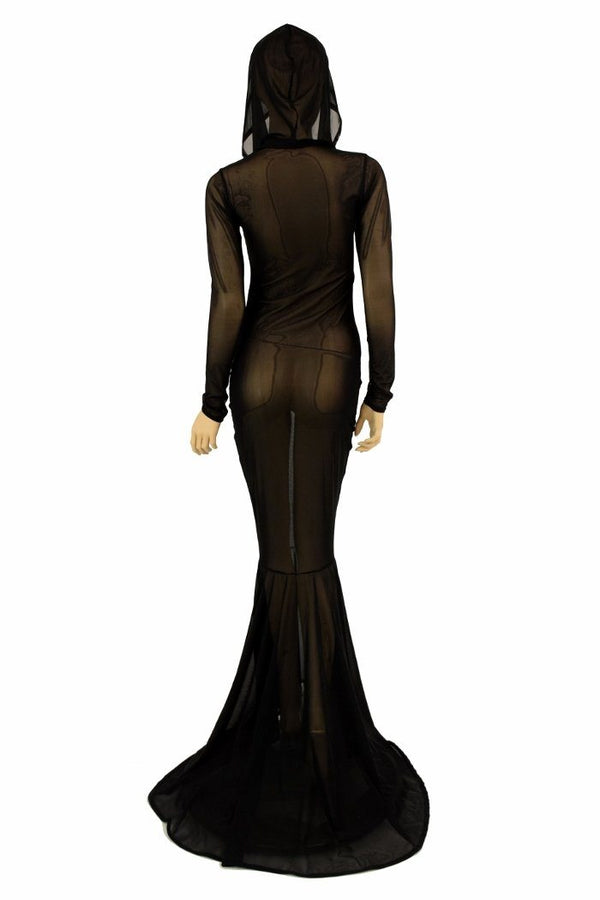 Mesh Puddle Train Gown - 3