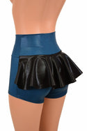 High Waist Ruffle Rump Shorts - 1