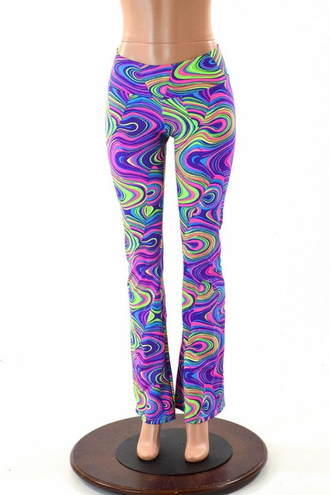 Neon Glow Worm Boot Cut Leggings - Coquetry Clothing