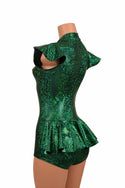 Zipper Front Ruffle Rump Romper - 5