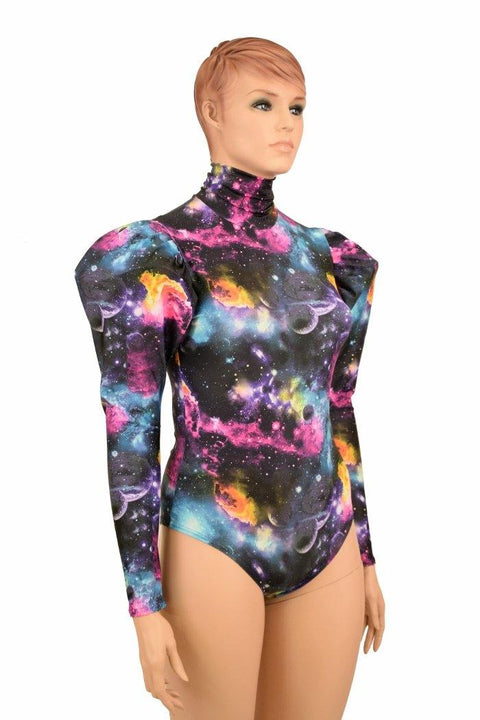 Puffed Sleeve "Victoria" Galaxy Romper - Coquetry Clothing