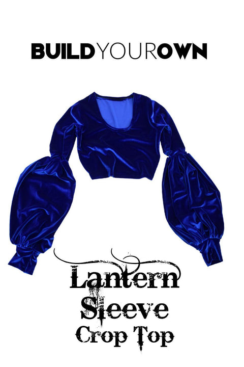 Build Your Own Lantern Sleeve Crop Top - Coquetry Clothing