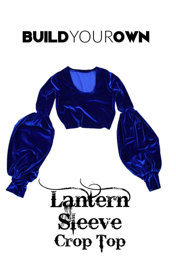 Build Your Own Lantern Sleeve Crop Top - 1