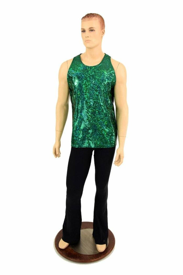 Mens Green Kaleidoscope Muscle Tank - 3