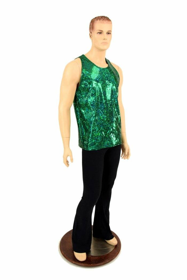 Mens Green Kaleidoscope Muscle Tank - 4