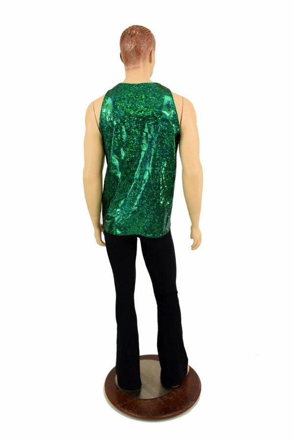 Mens Green Kaleidoscope Muscle Tank - 6