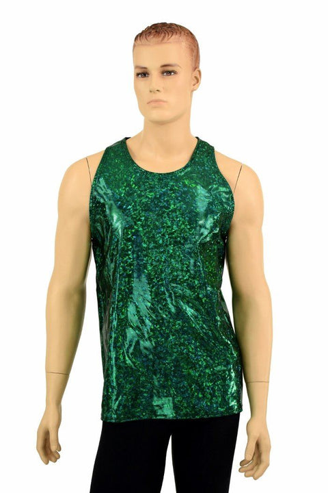 Mens Green Kaleidoscope Muscle Tank - Coquetry Clothing