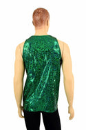 Mens Green Kaleidoscope Muscle Tank - 2