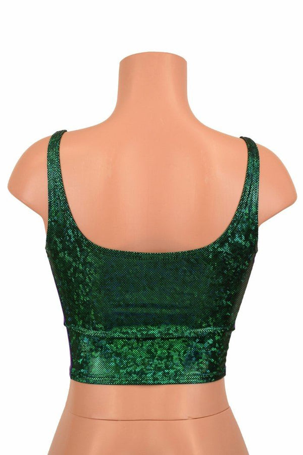 Mardi Gras 2PC Lace Up Top and Bell Bottom Pants Set - 5