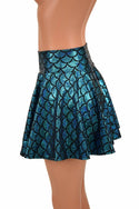 Turquoise Mermaid Mini Rave Skirt - 6