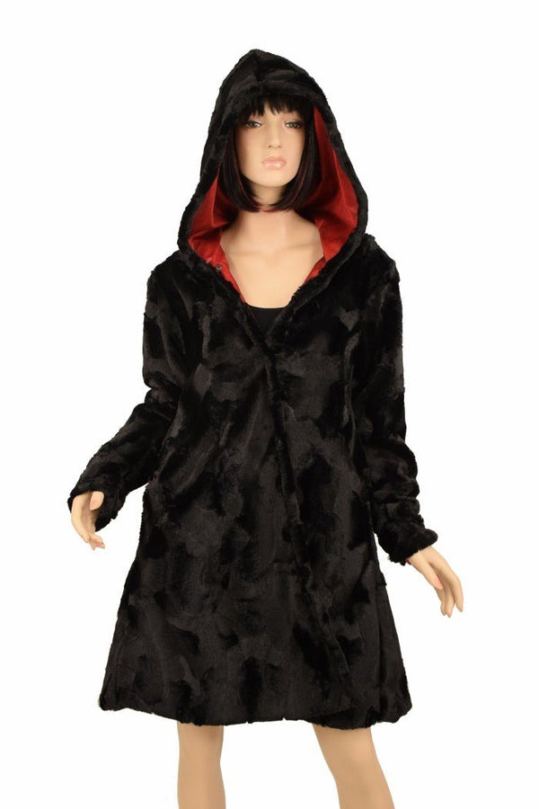 Reversible Minky A Line Coat - 2