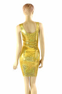 Gold Kaleidoscope Tank Dress - 3