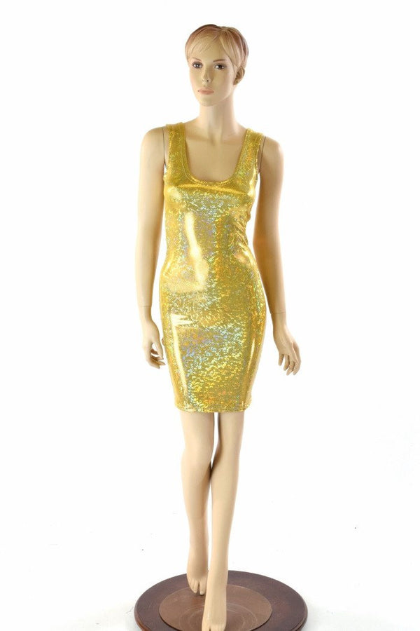 Gold Kaleidoscope Tank Dress - 5