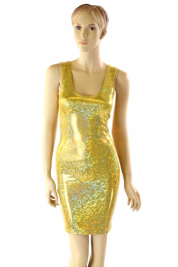 Gold Kaleidoscope Tank Dress - 1