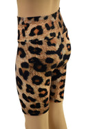 Childrens Unisex Bike Shorts in Leopard Print - 2