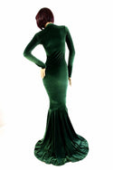 Green Velvet Gown - 2