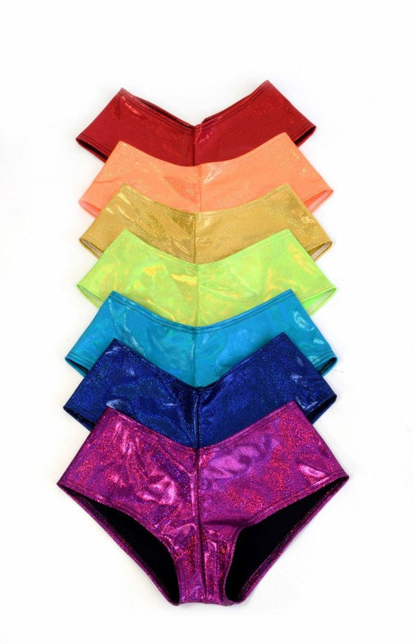 7PC "Rainbow Pack" Cheeky Booty Shorts - 1
