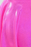 Neon Pink Sparkly Jewel Skater Skirt - 5