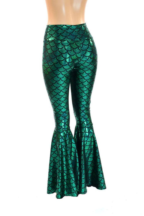 Mermaid High Waist Bell Bottom Flares | Coquetry Clothing