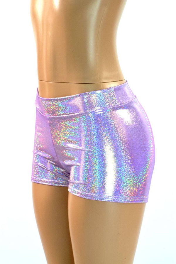 Lilac Midrise Shorts - 3