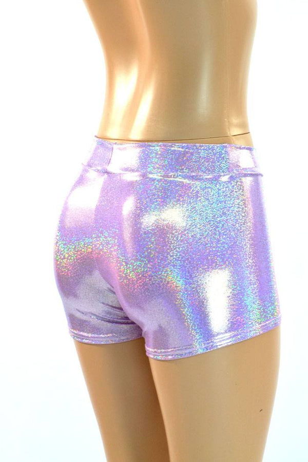 Lilac Midrise Shorts - 5