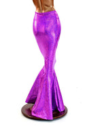 Purple High Waist Mermaid Skirt - 4