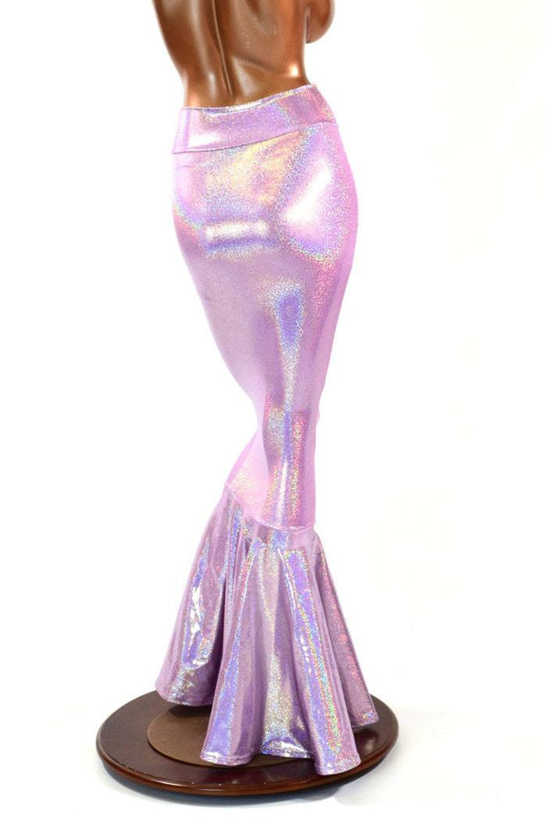 Lilac High Waist Mermaid Skirt - 4
