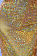 Gold Kaleidoscope V Neck Gown - 6