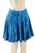 Turquoise Mermaid Skater Skirt - 4