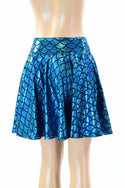 Turquoise Mermaid Skater Skirt - 2