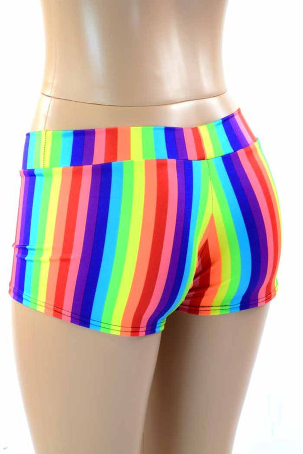 Lowrise Rainbow Stripe Shorts - 3