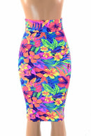 Tahitian Floral Pencil Skirt - Coquetry Clothing