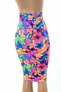 27" Tahitian Floral Pencil Skirt - 6