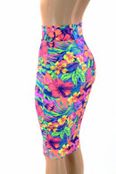 Tahitian Floral Pencil Skirt - Coquetry Clothing