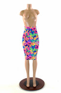 27" Tahitian Floral Pencil Skirt - 3